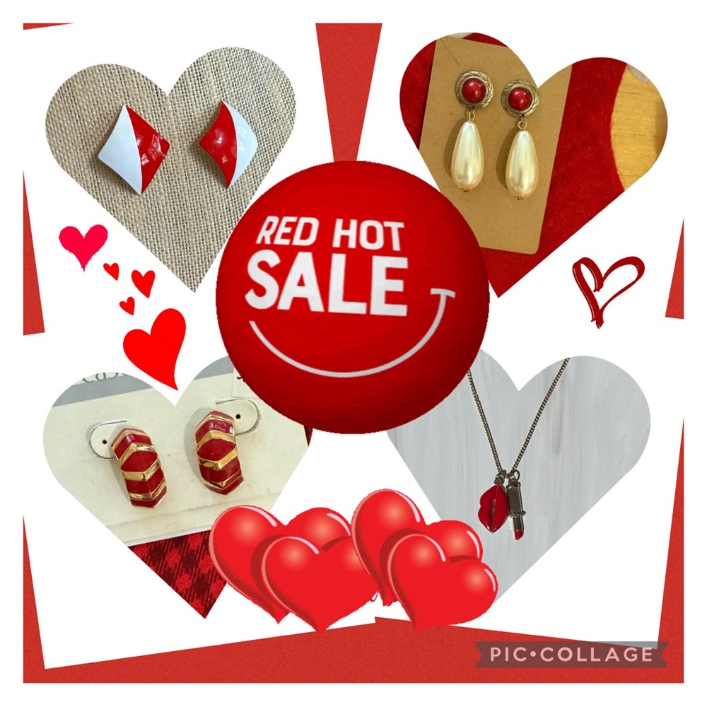 Fun “RED” earrings or necklace!!